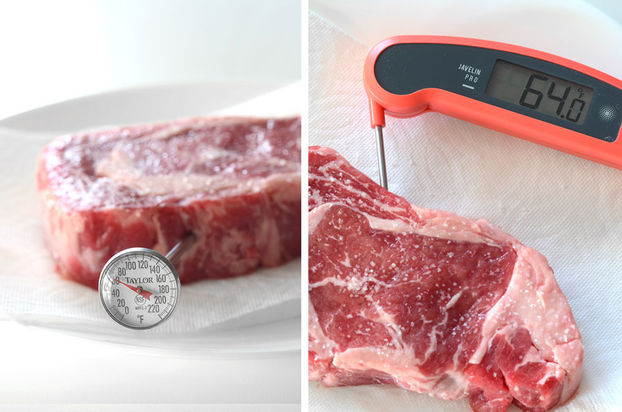 Analog and digital food thermometers