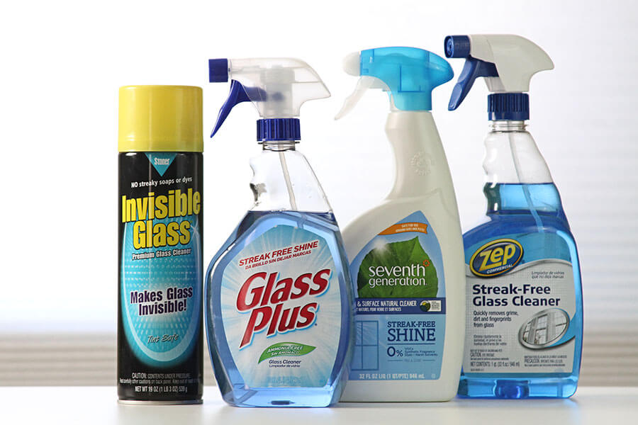 glass cleaner group shot
