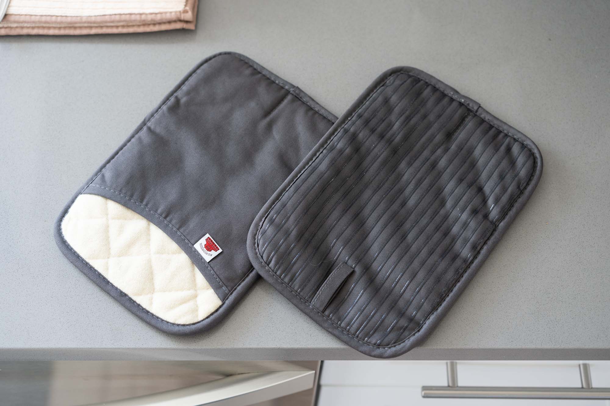 Big Red House gray pot holders