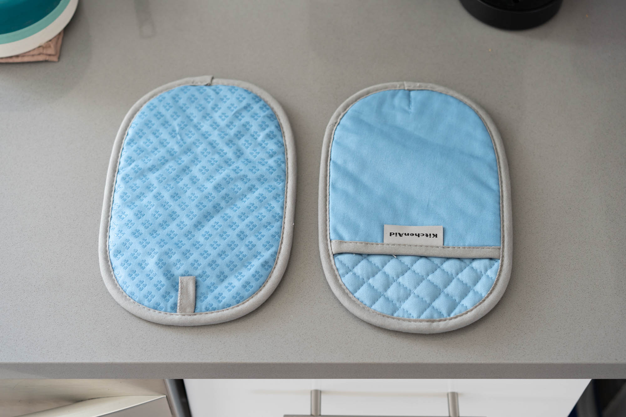 Kitchenaid blue pot holders
