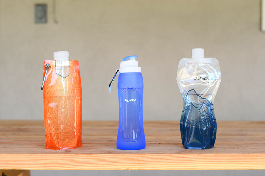 three other collapsible bottles we tested
