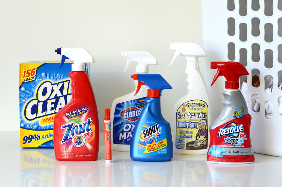 seven laundry stain cleaners