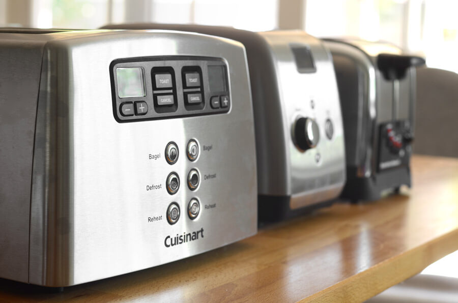 toaster features settings and buttons