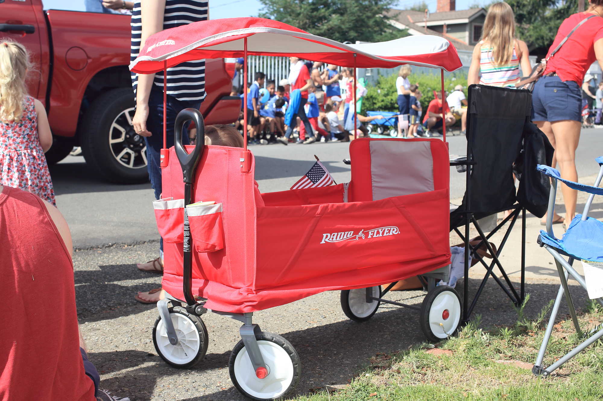 Radio Flyer at a parade