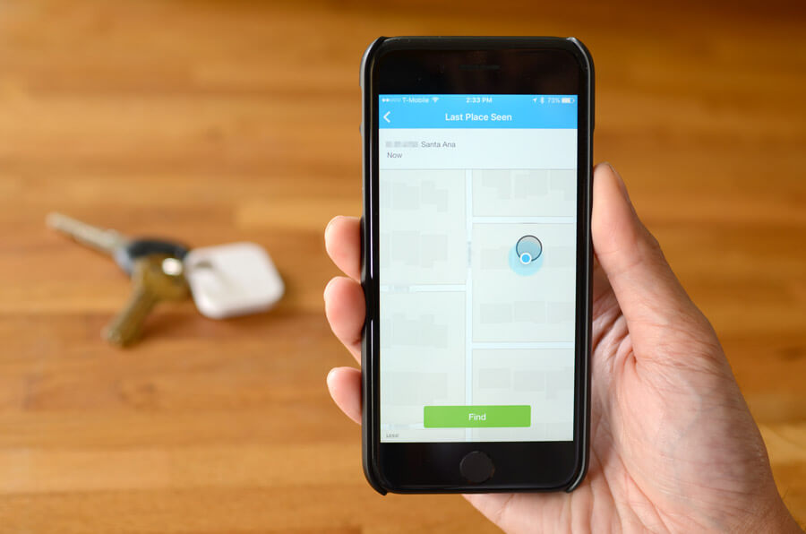 Tile last known location