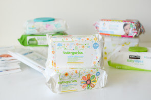 hero photo of all the baby wipes
