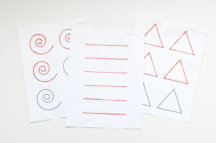 mynt3d shape tracing sheets