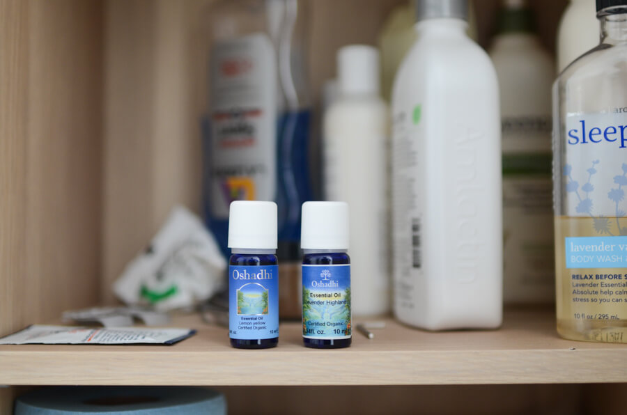 storing bottles in a cool cabinet