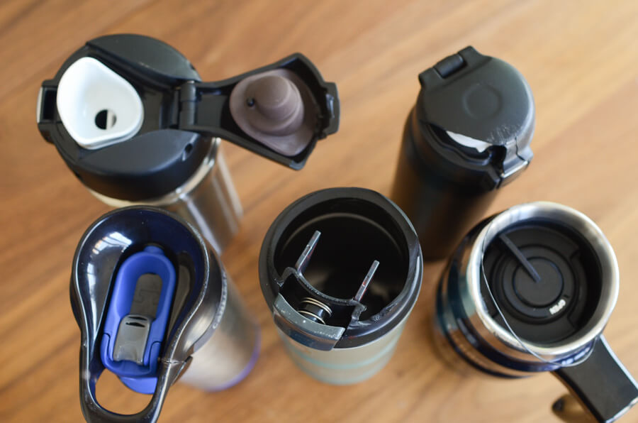 cracked lids from the drop test