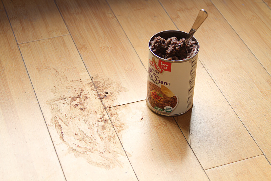 food soil on the floor