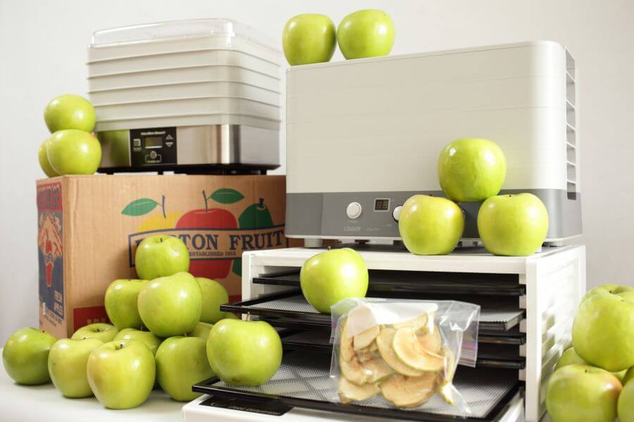 apples and dehydrators