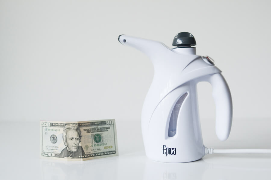 Epica steamer next to $20 bill