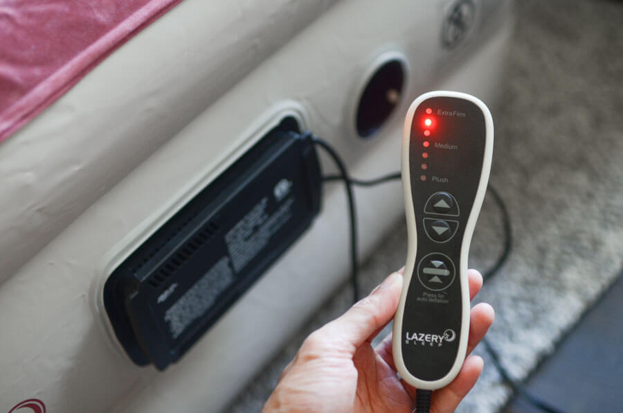 Lazery's attached firmness control