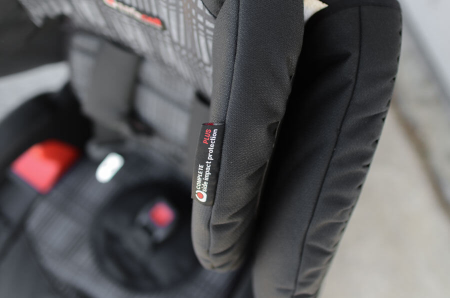 closeup of the Britax's padding