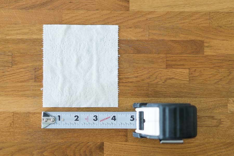 measuring a single sheet