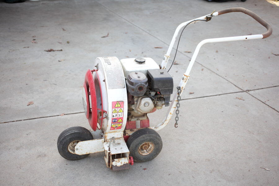 wheeled blower