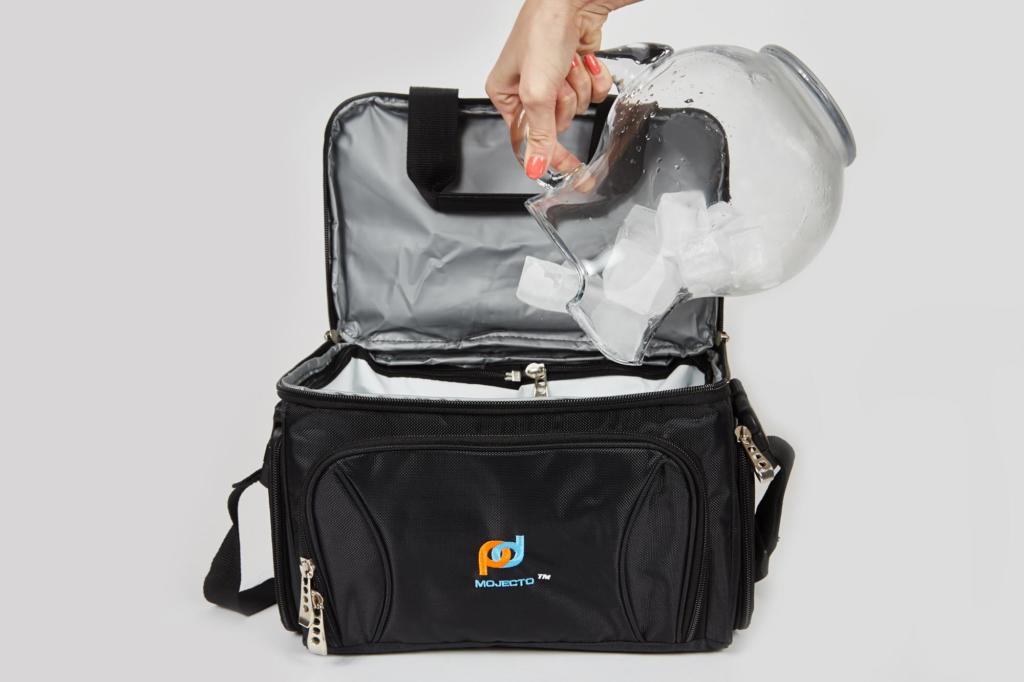 testing with ice cubes