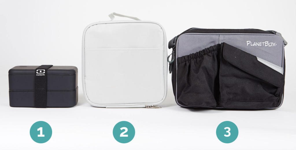 Lineup of bento boxes