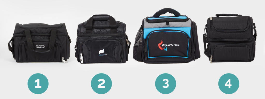Lineup of large cooler bags