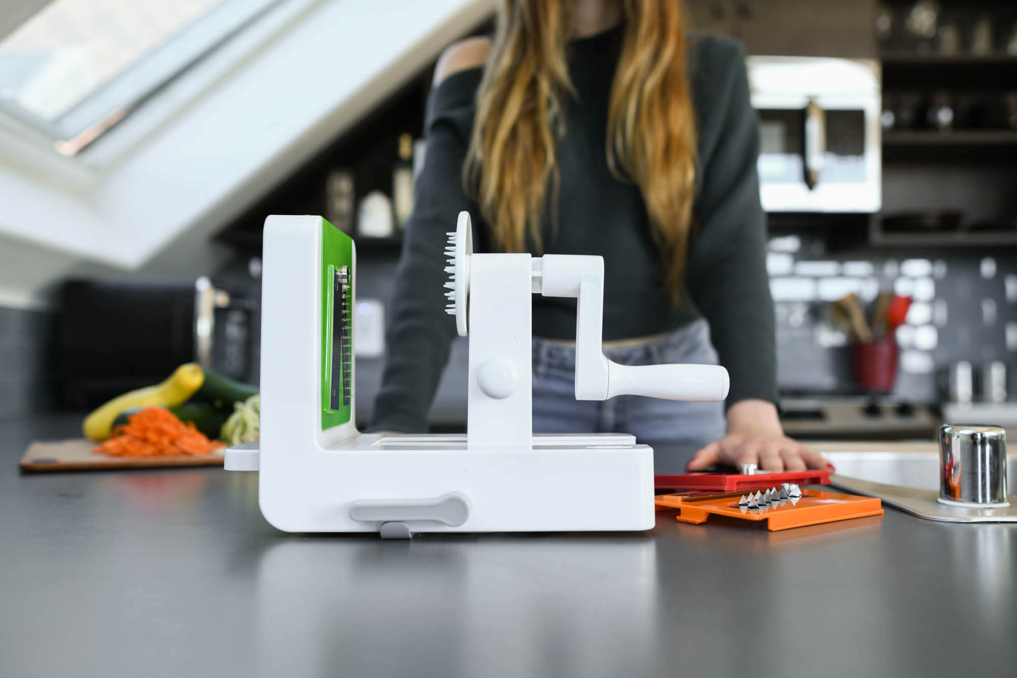 OXO tabletop vegetable spiralizer