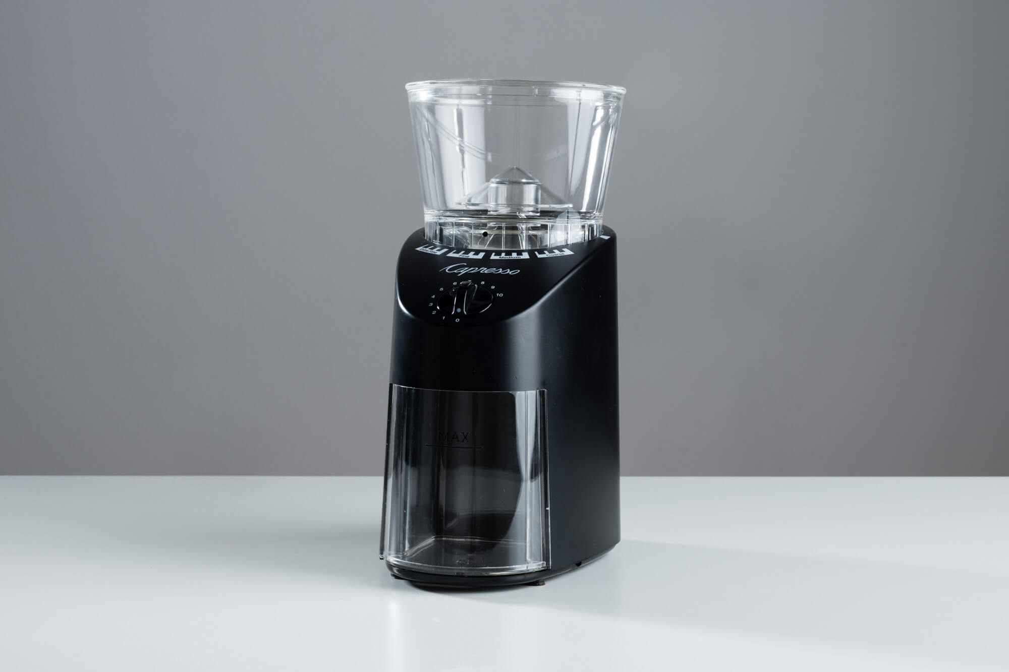 the Capresso coffee grinder