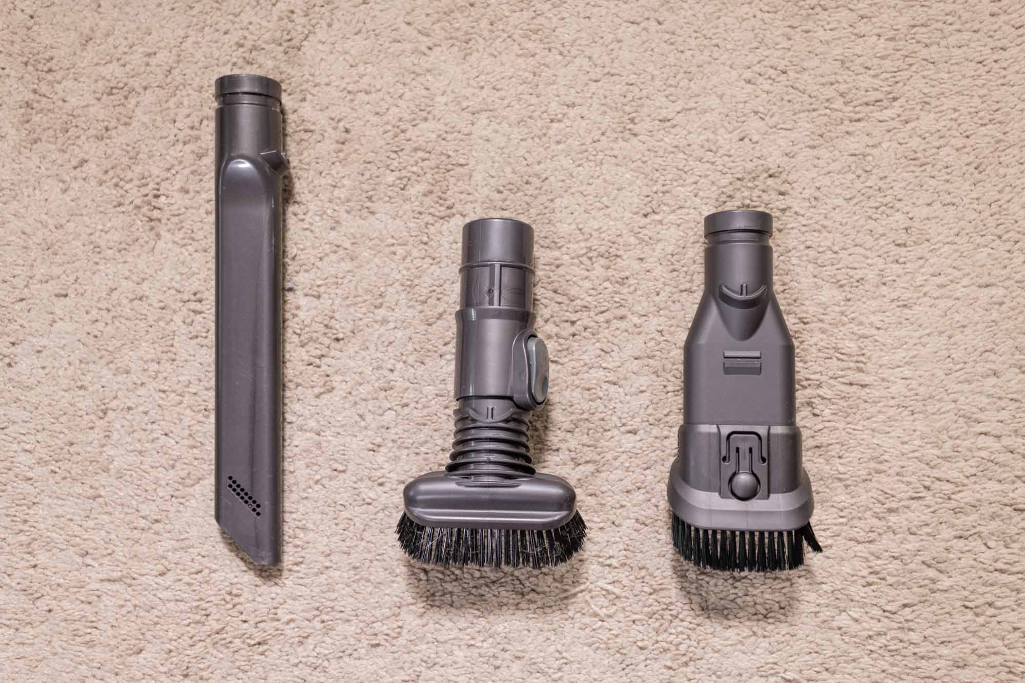 three Dyson attachments