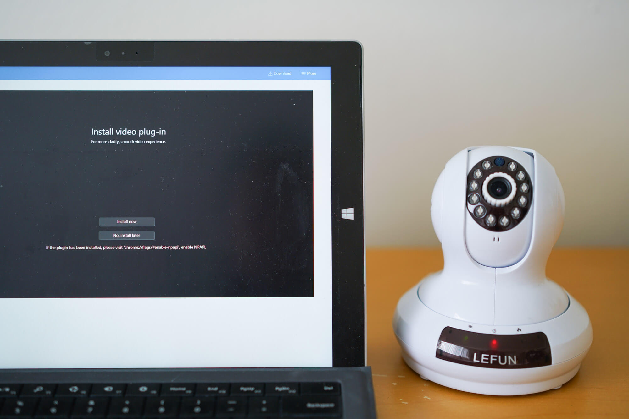 browser error with LeFun monitor