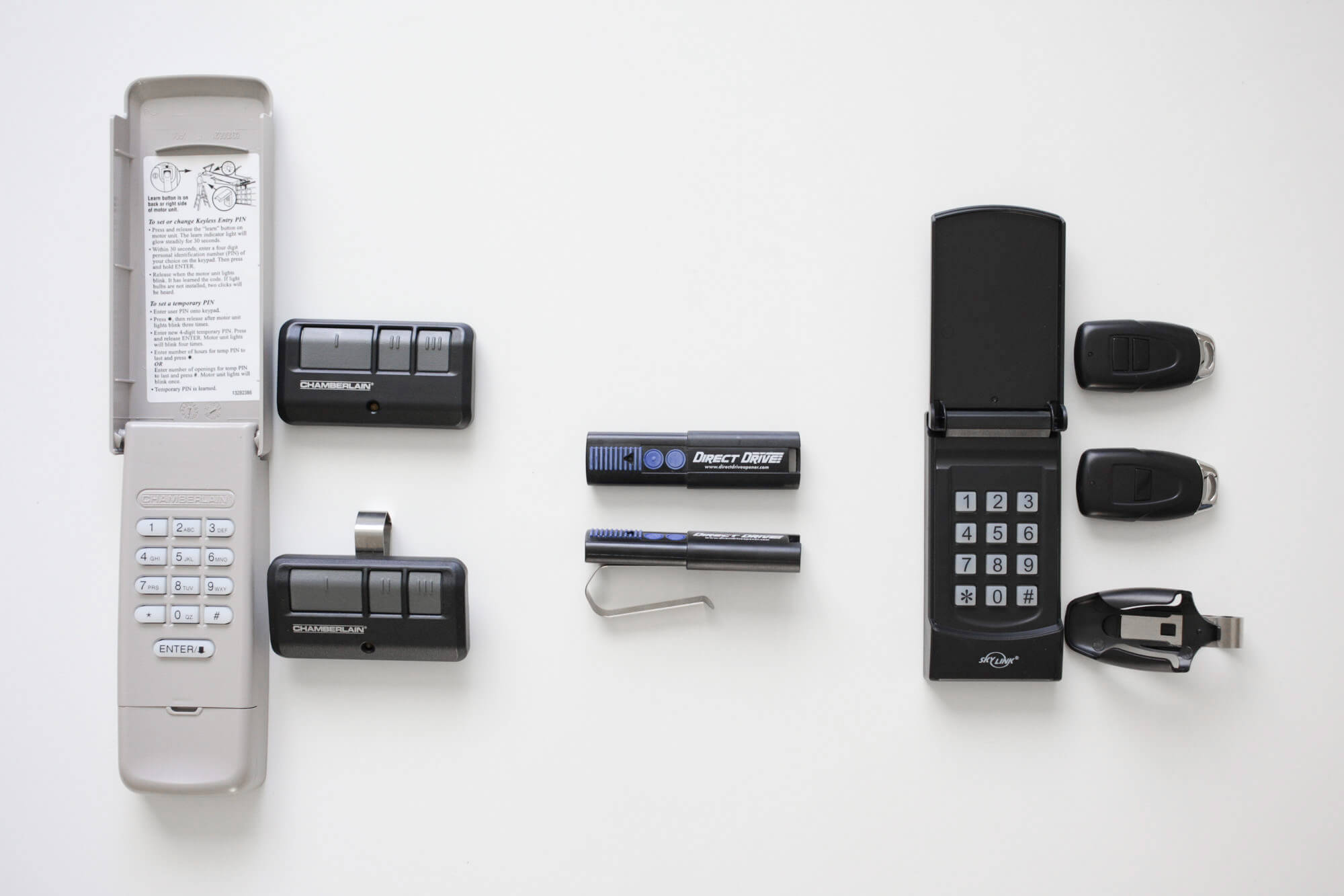 remotes and keypads