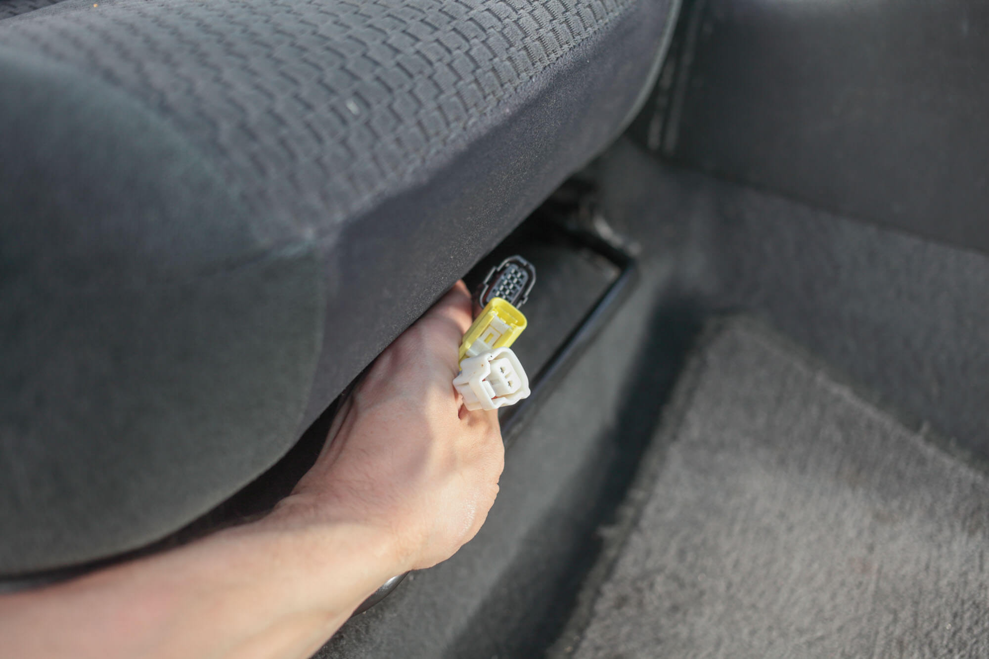 Unplugged sensor connector