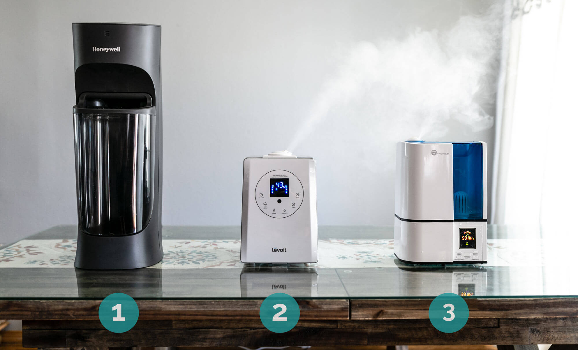 three best large humidifiers