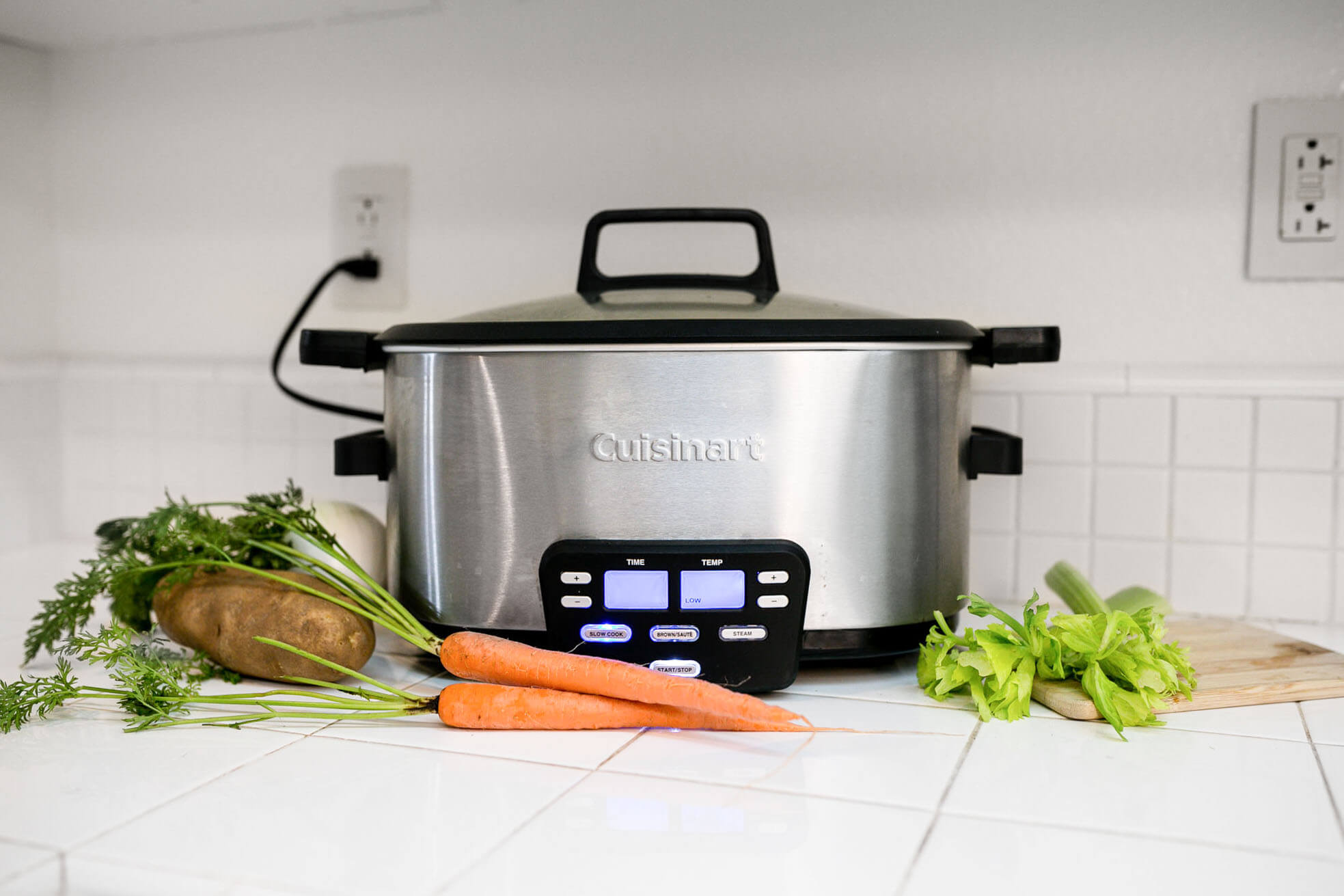 The Cuisinart MSC-600 next to cooking ingredients