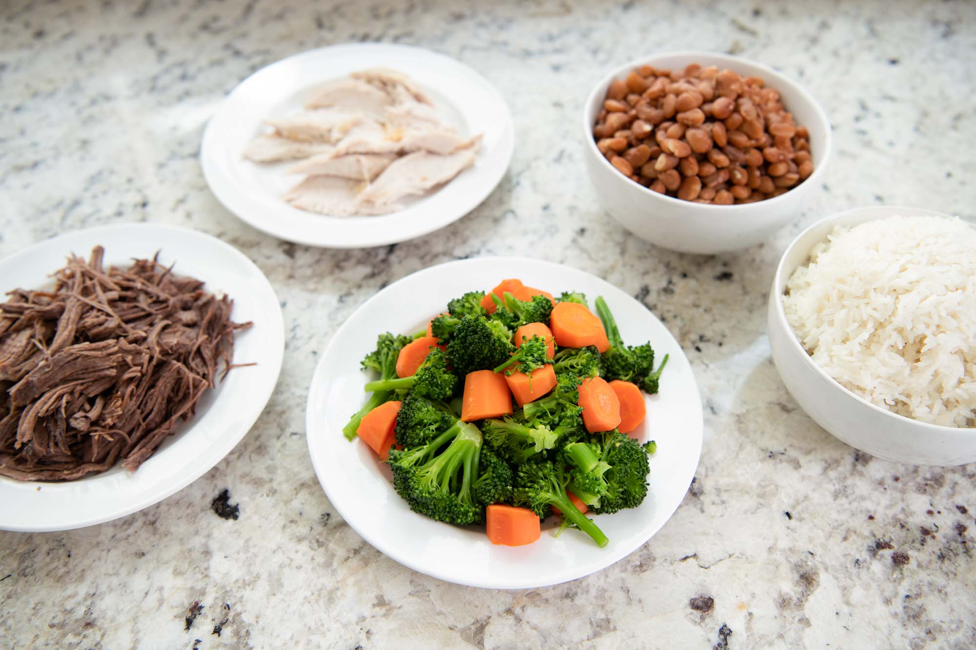 our pressure cooked test foods