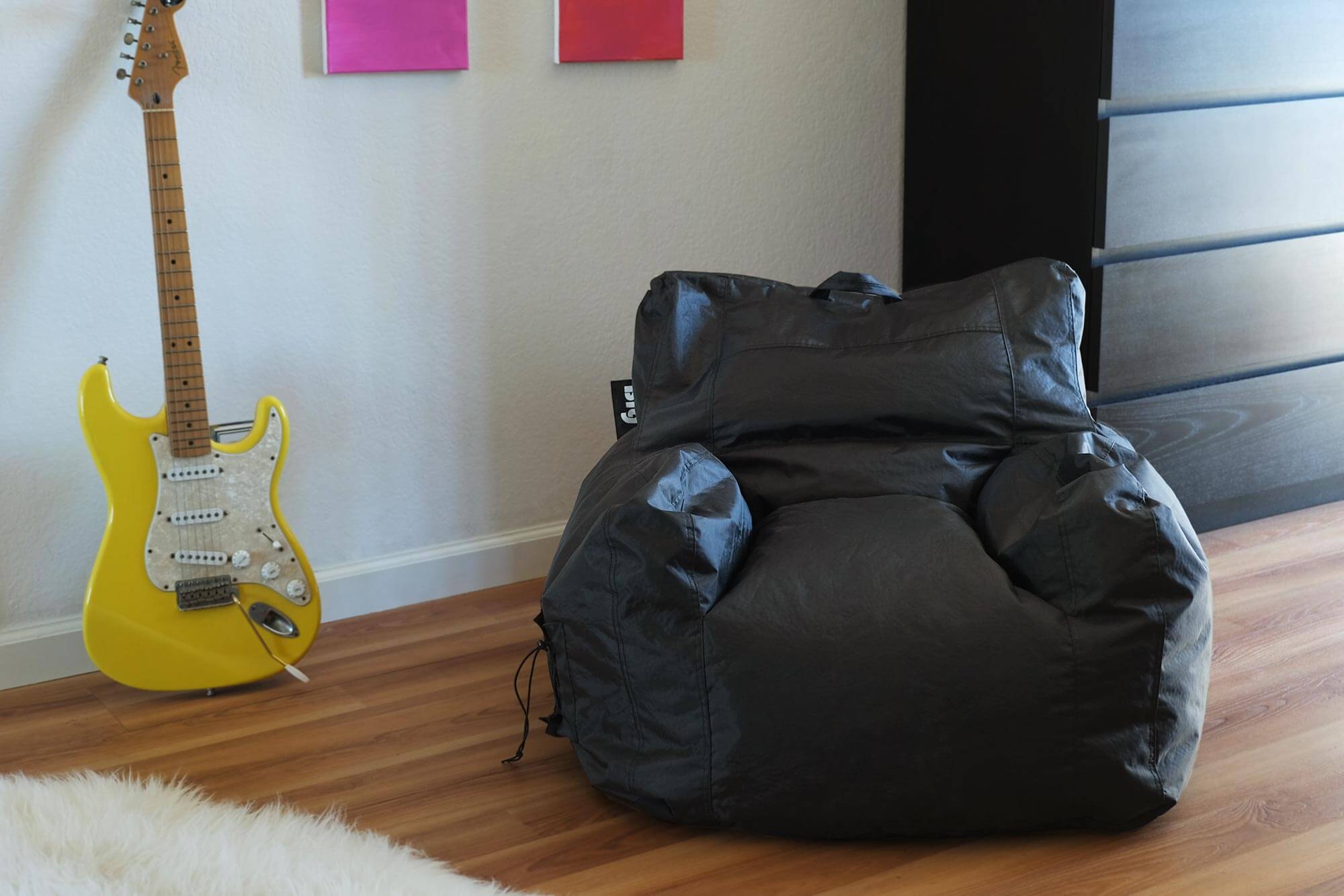 Big Joe Dorm on bedroom floor