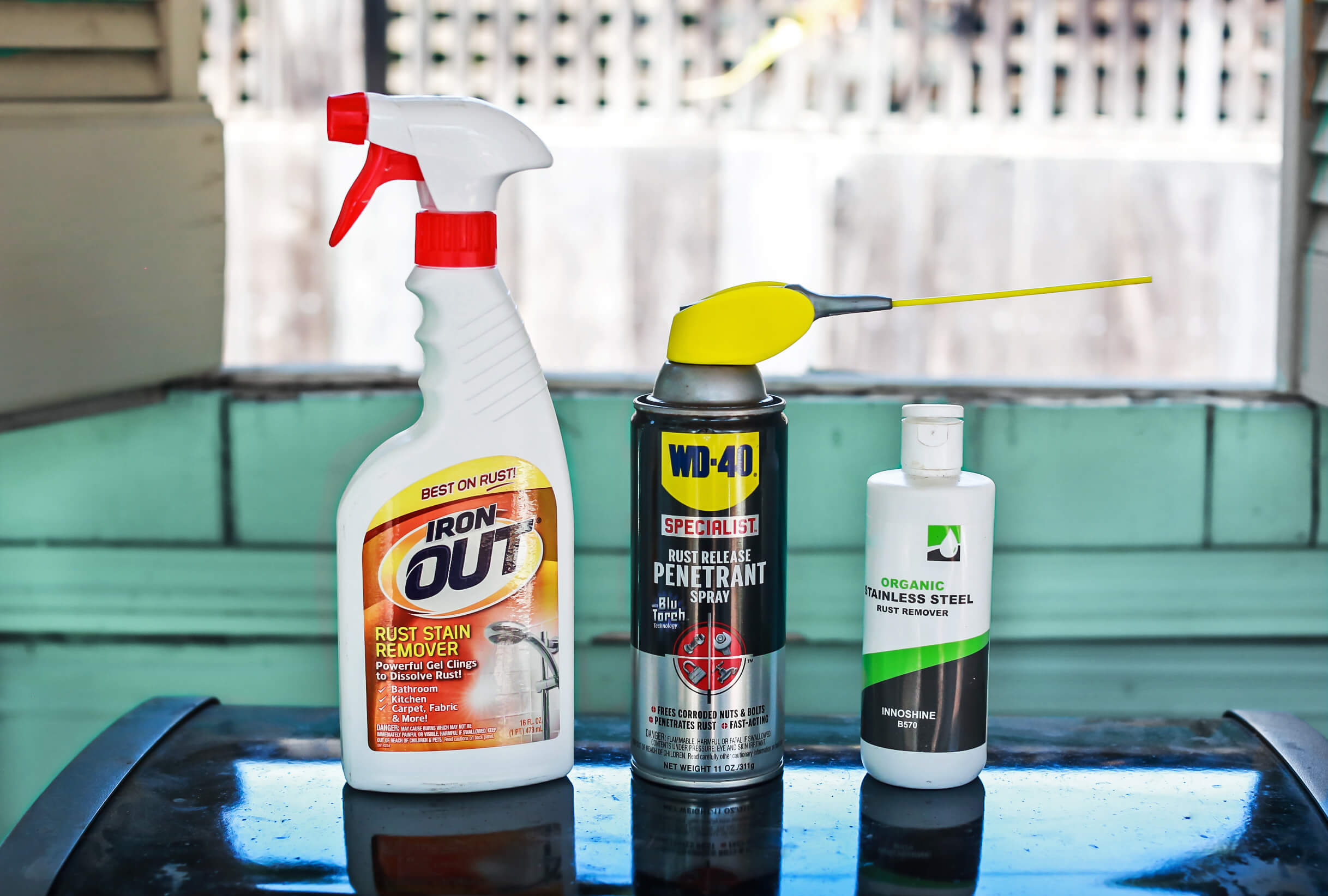 Acero, Iron out and WD40