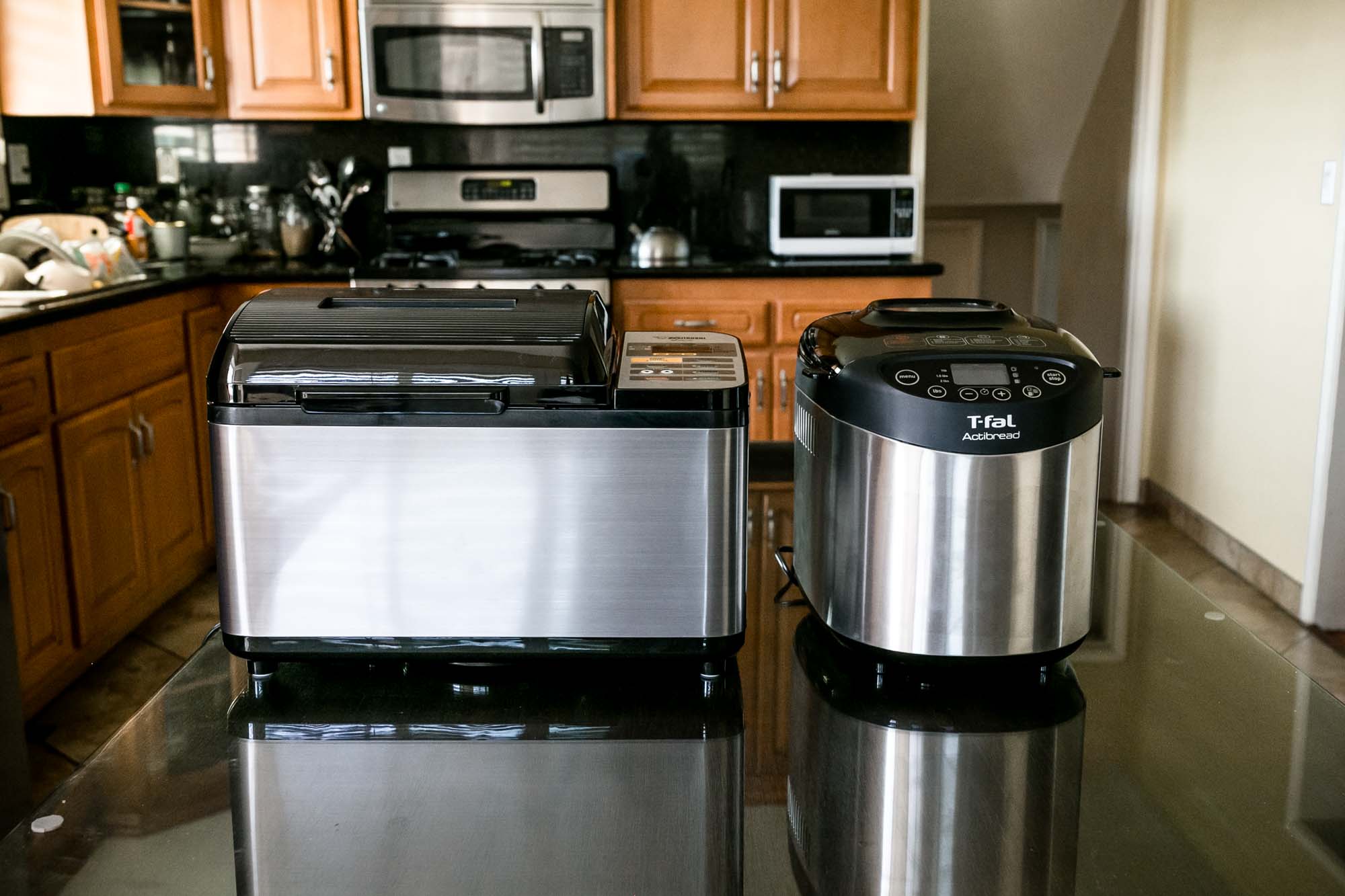 Size comparison of product on countertop