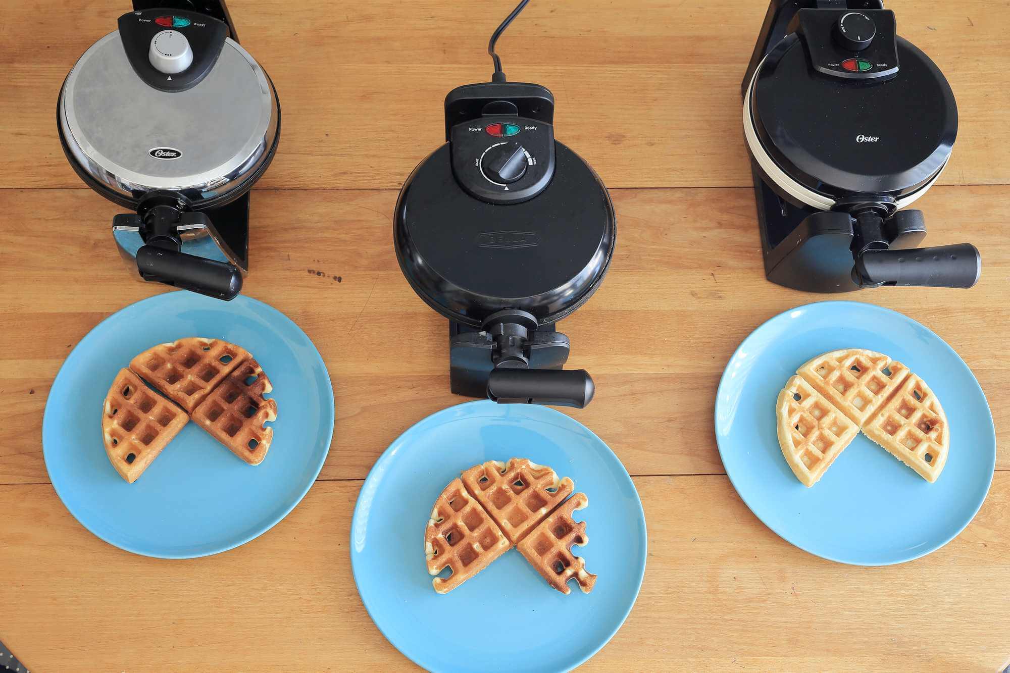 testing new waffle makers