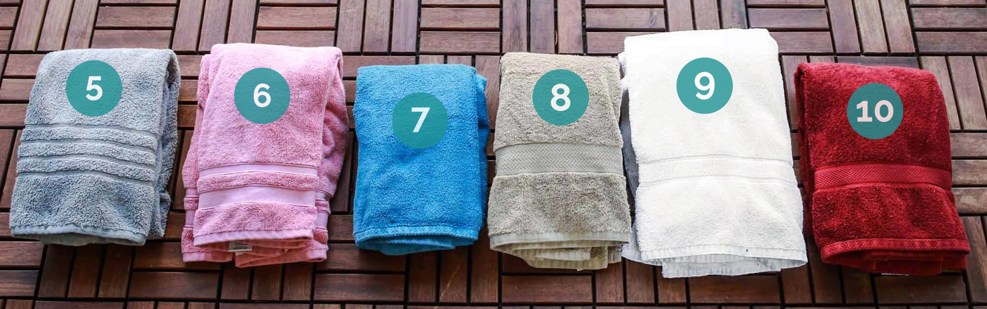 Second line of towels on bed