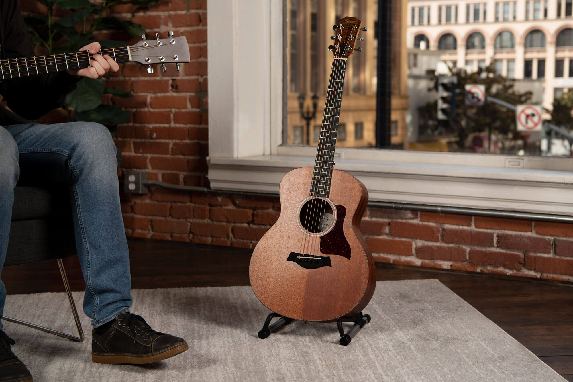 Taylor GS Mini set in upright stand