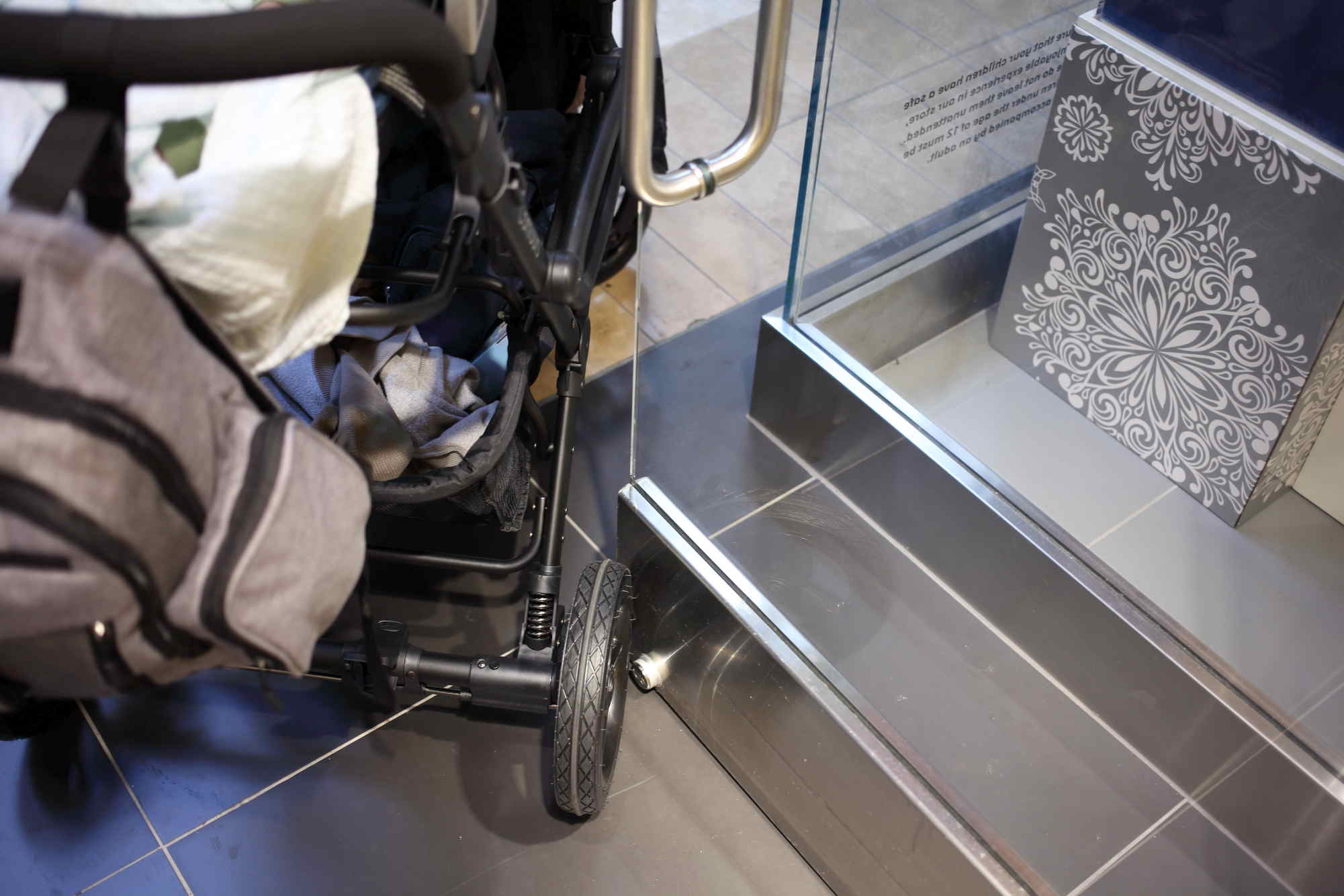 Contours wheel catching on a door