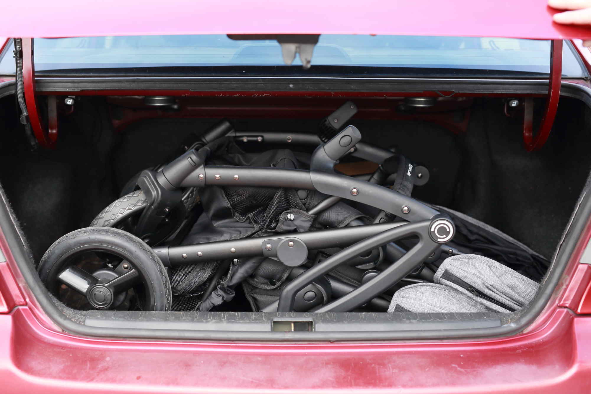 Folded Contours in a car trunk