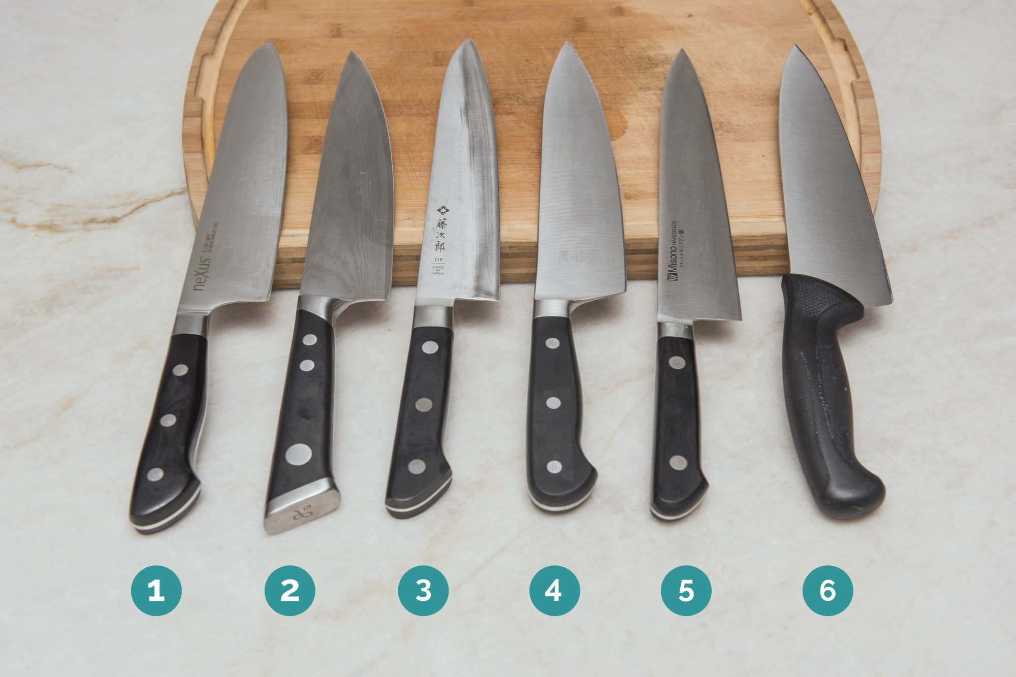 Knife lineup