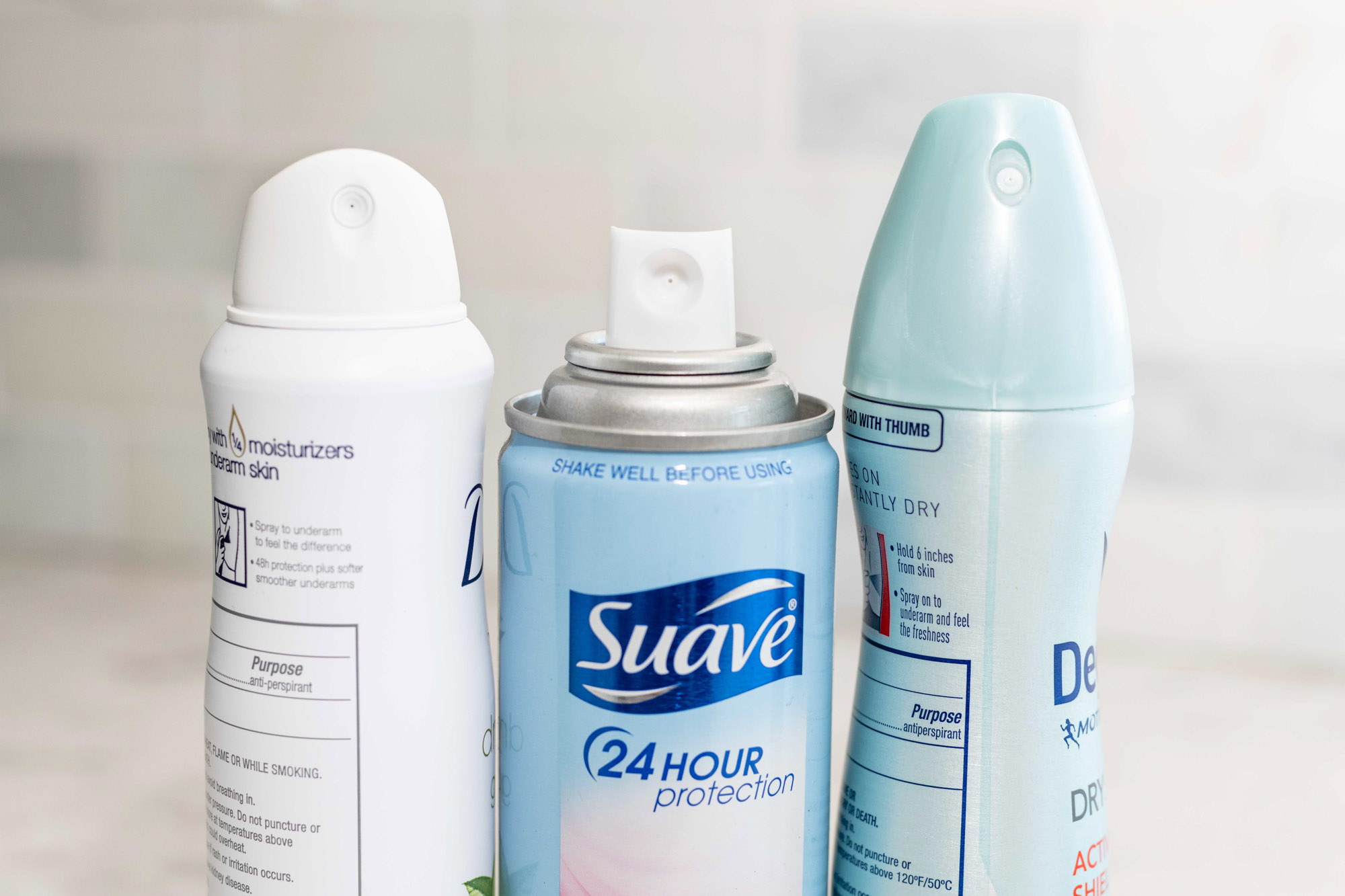 spray type deodorant