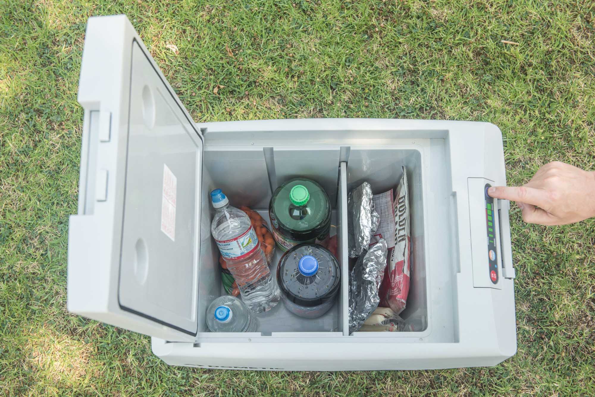 Dometic loaded with food and drinks