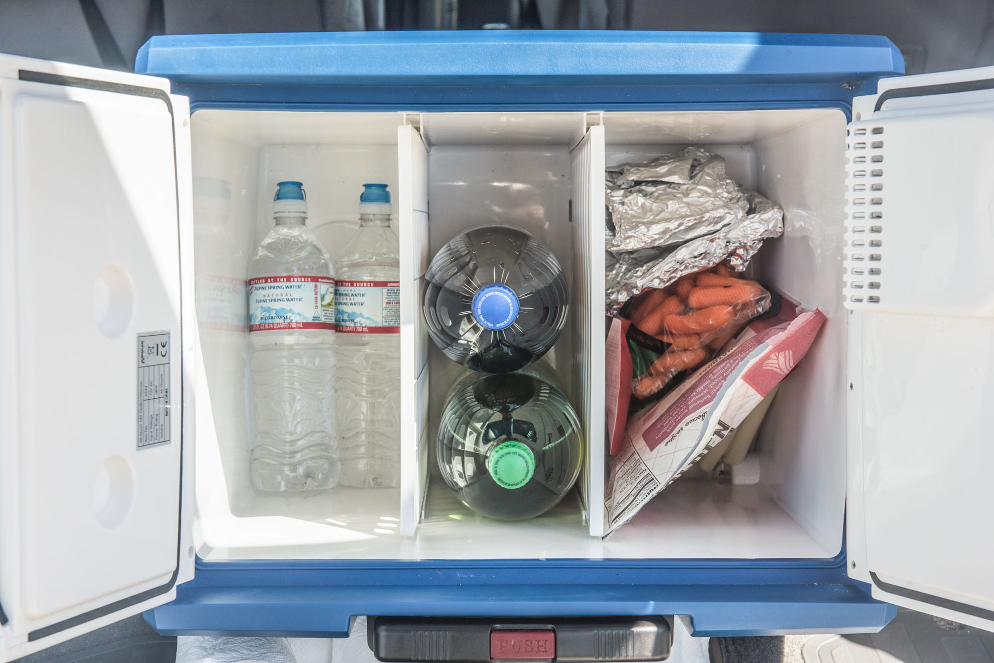 Wagan loaded with food and drinks