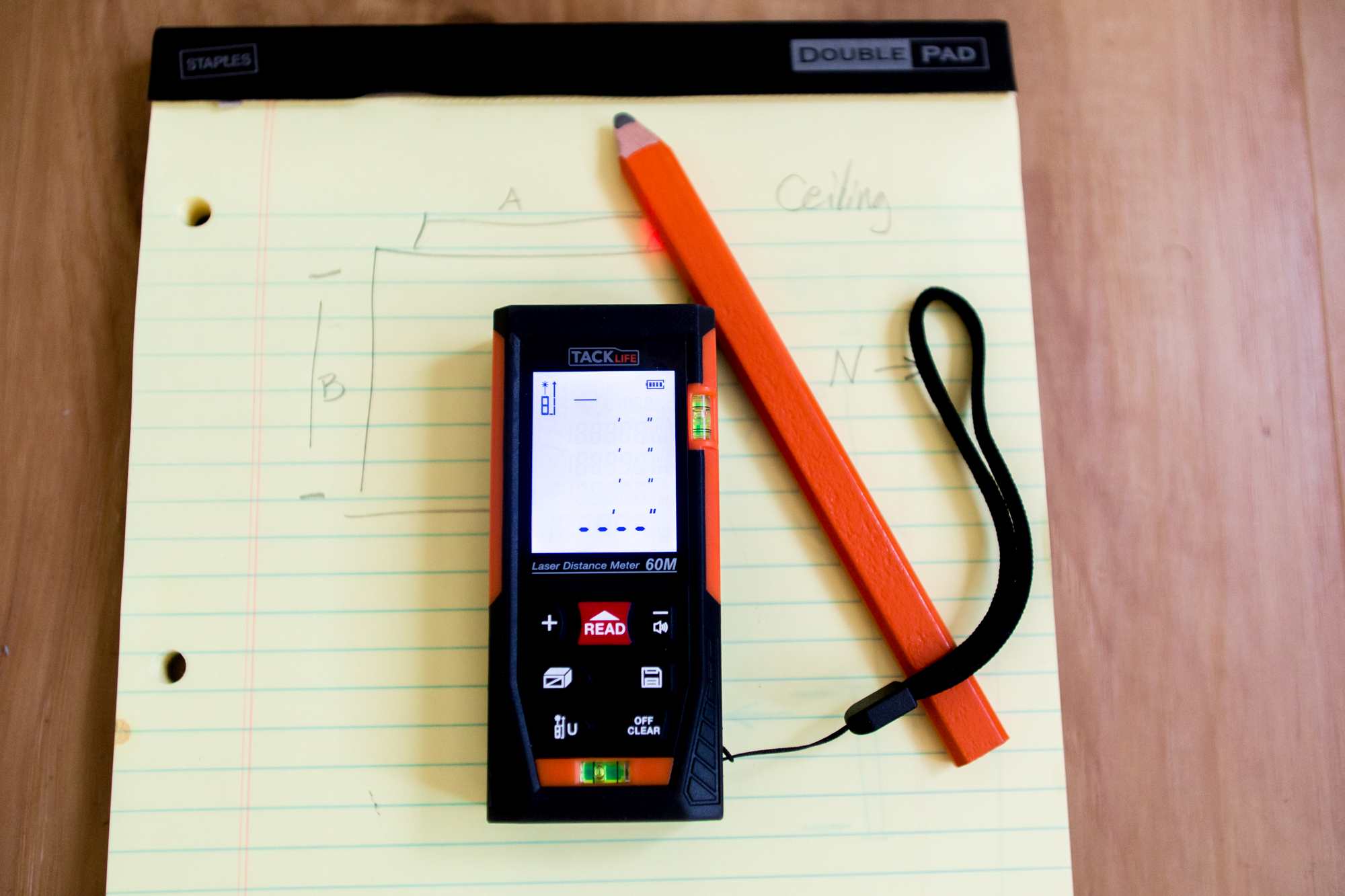 Tacklife on a pad of paper