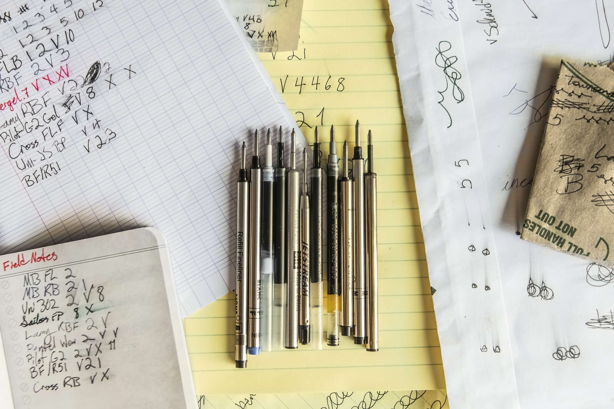 Refill and paper tests