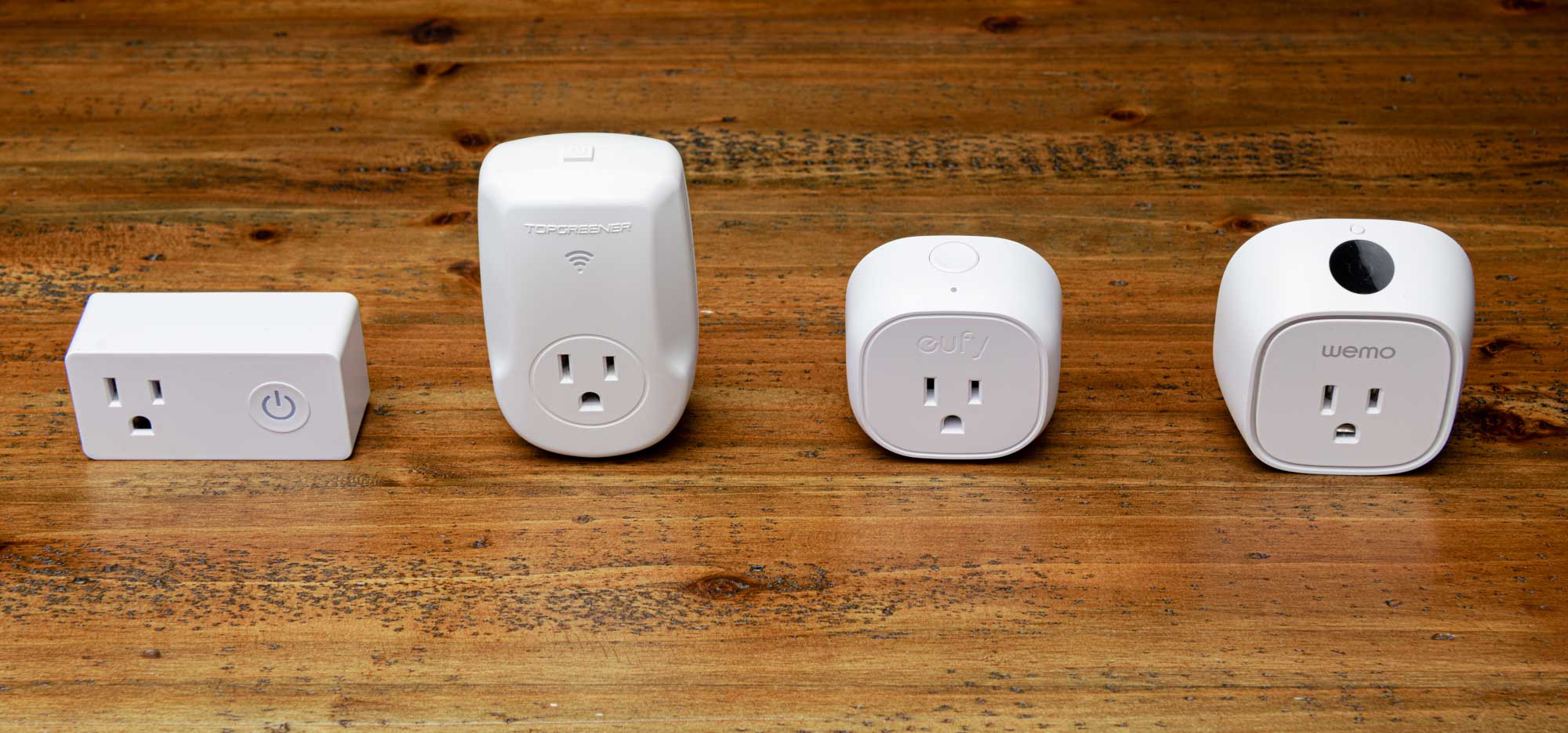 lineup of smart plugs