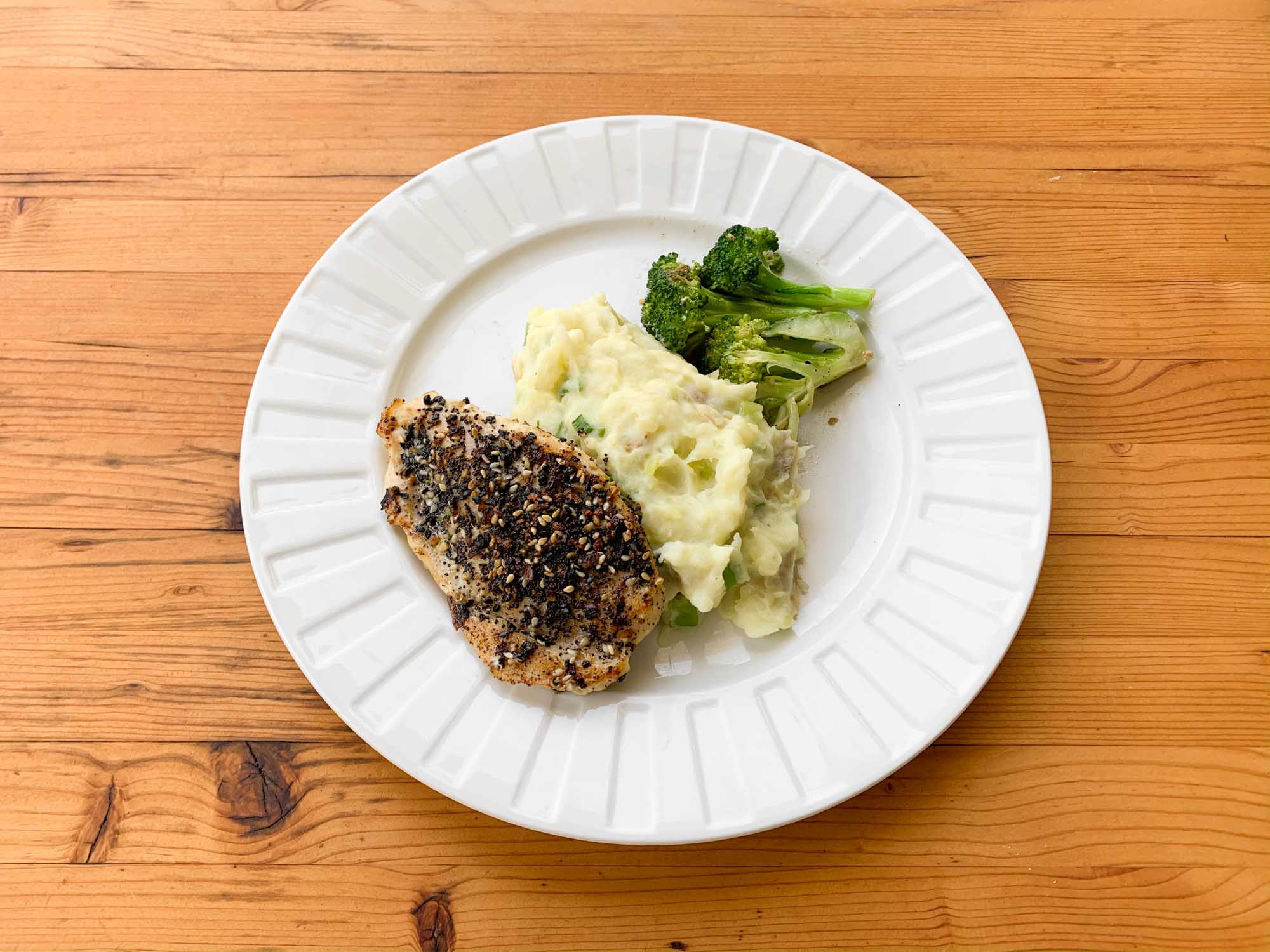 everything bagel spiced chicken