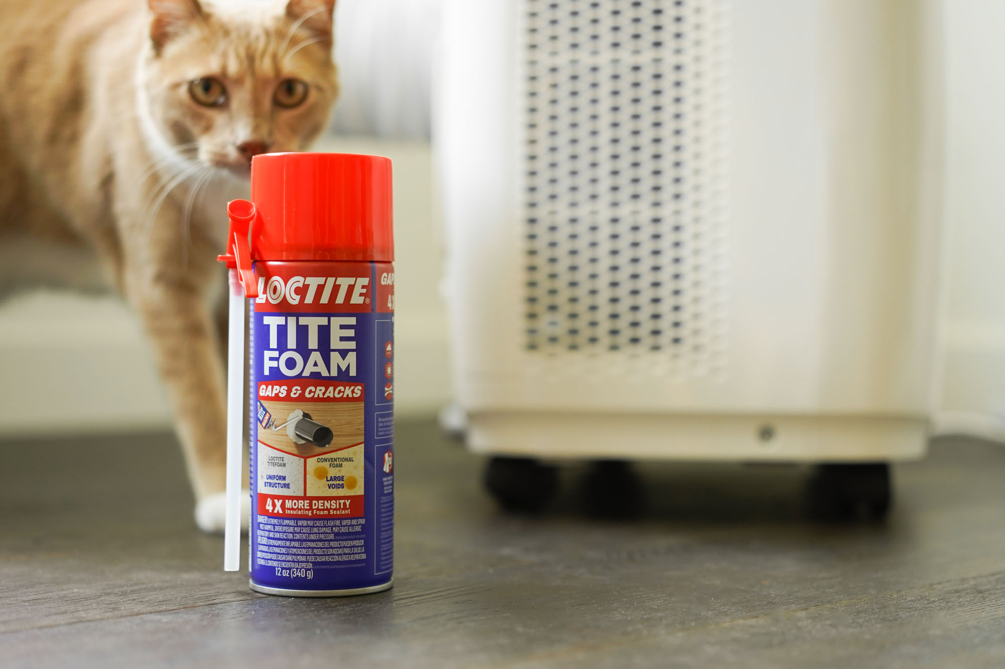 a can of expanding foam for insulation