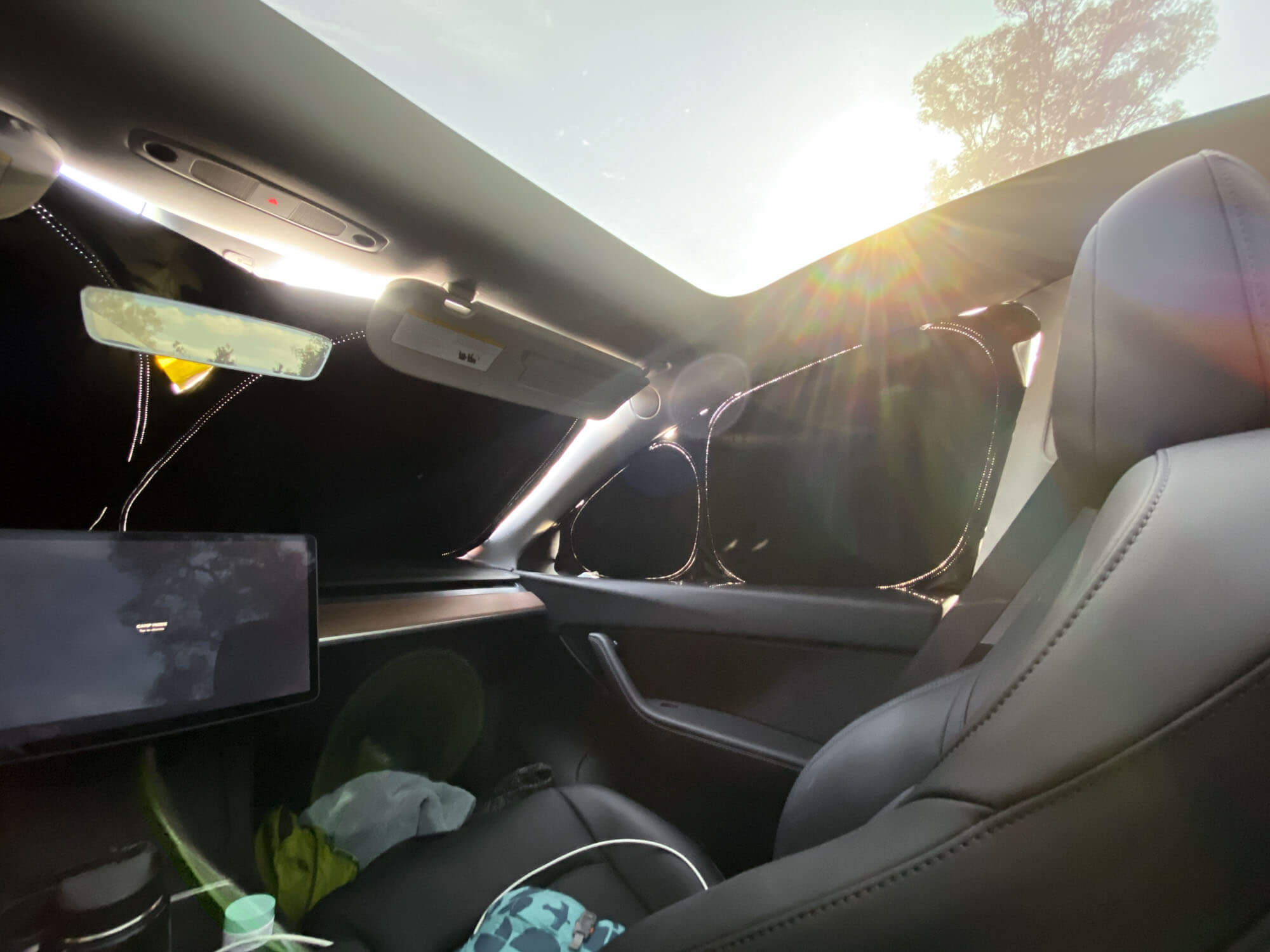 Tesla camping privacy shades